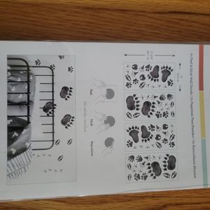RoomMates woodland tracks wall decals, includes 70 decals